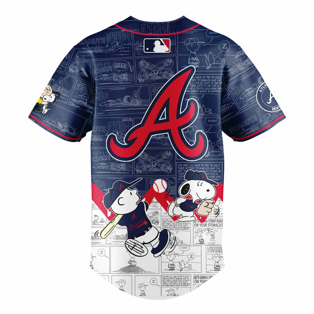 Atlanta Braves 75th Anniversary of Peanuts Jersey