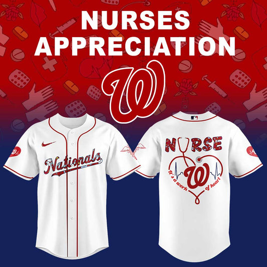 Washington Nationals Nurses Appreciation Night Jersey