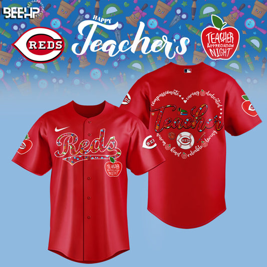 Cincinnati Reds TEACHER APPRECIATION NIGHT Editions Limited 2025 Jersey