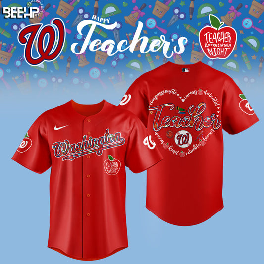 Washington Nationals TEACHER APPRECIATION NIGHT Editions Limited 2025 Jersey