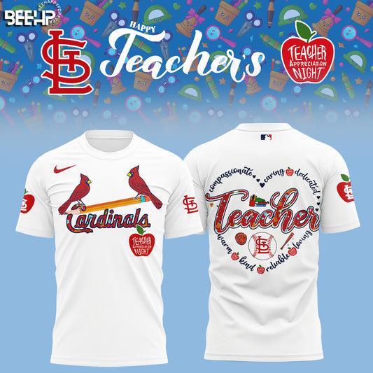 St. Louis Cardinals TEACHER APPRECIATION NIGHT Editions Limited 2025 Tshirt