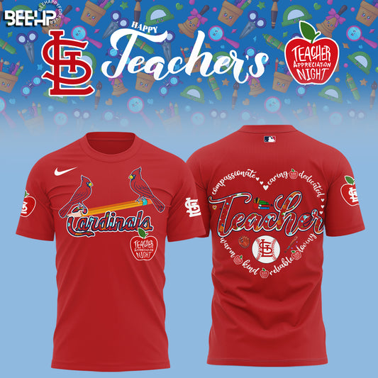 St. Louis Cardinals TEACHER APPRECIATION NIGHT Editions Limited 2025 Tshirt