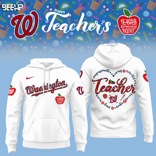 Washington Nationals TEACHER APPRECIATION NIGHT Editions Limited 2025 Hoodie
