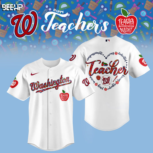 Washington Nationals TEACHER APPRECIATION NIGHT Editions Limited 2025 Jersey