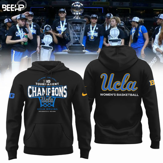 UCLA Bruins 2025 Big Ten Women’s Basketball Conference Tournament Champions Hoodie