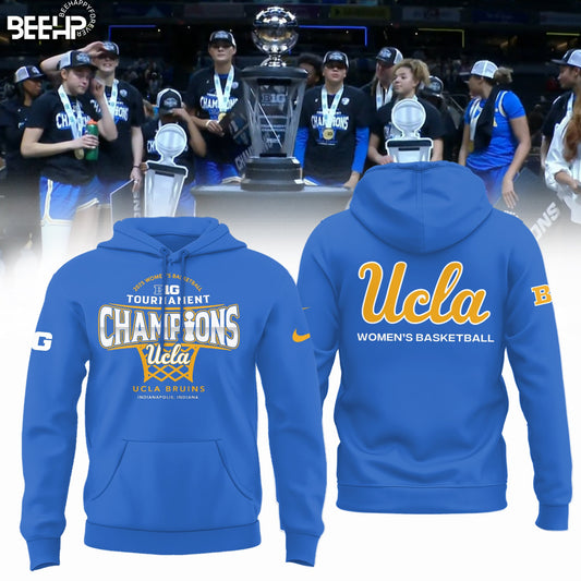 UCLA Bruins 2025 Big Ten Women’s Basketball Conference Tournament Champions Hoodie