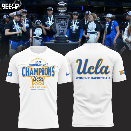 UCLA Bruins 2025 Big Ten Women’s Basketball Conference Tournament Champions TShirt