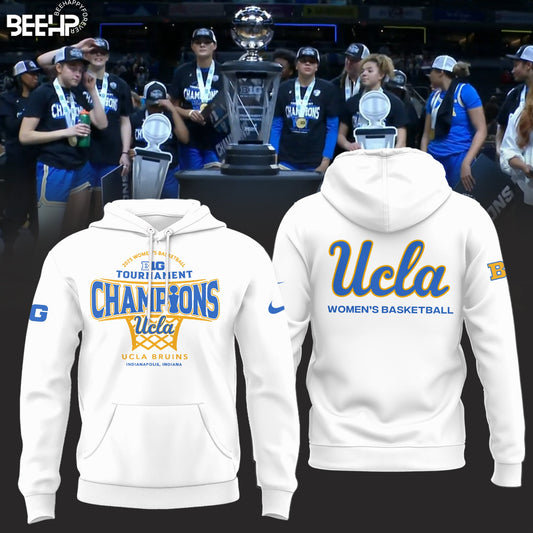 UCLA Bruins 2025 Big Ten Women’s Basketball Conference Tournament Champions Hoodie