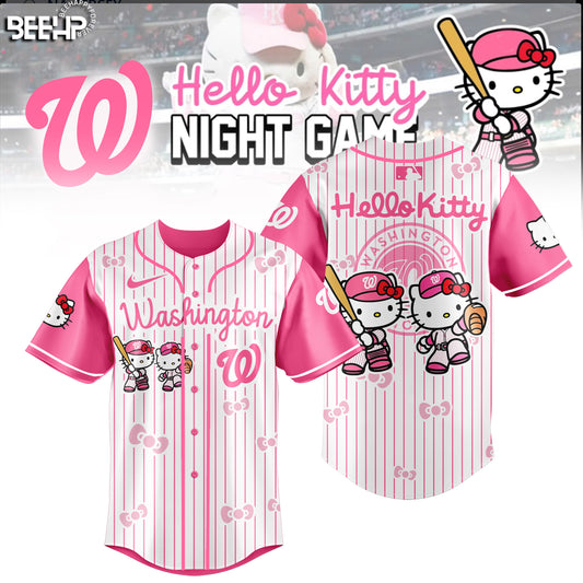 Washington Nationals MLB x Hello Kitty Night Game Limited Edition Jersey 2025