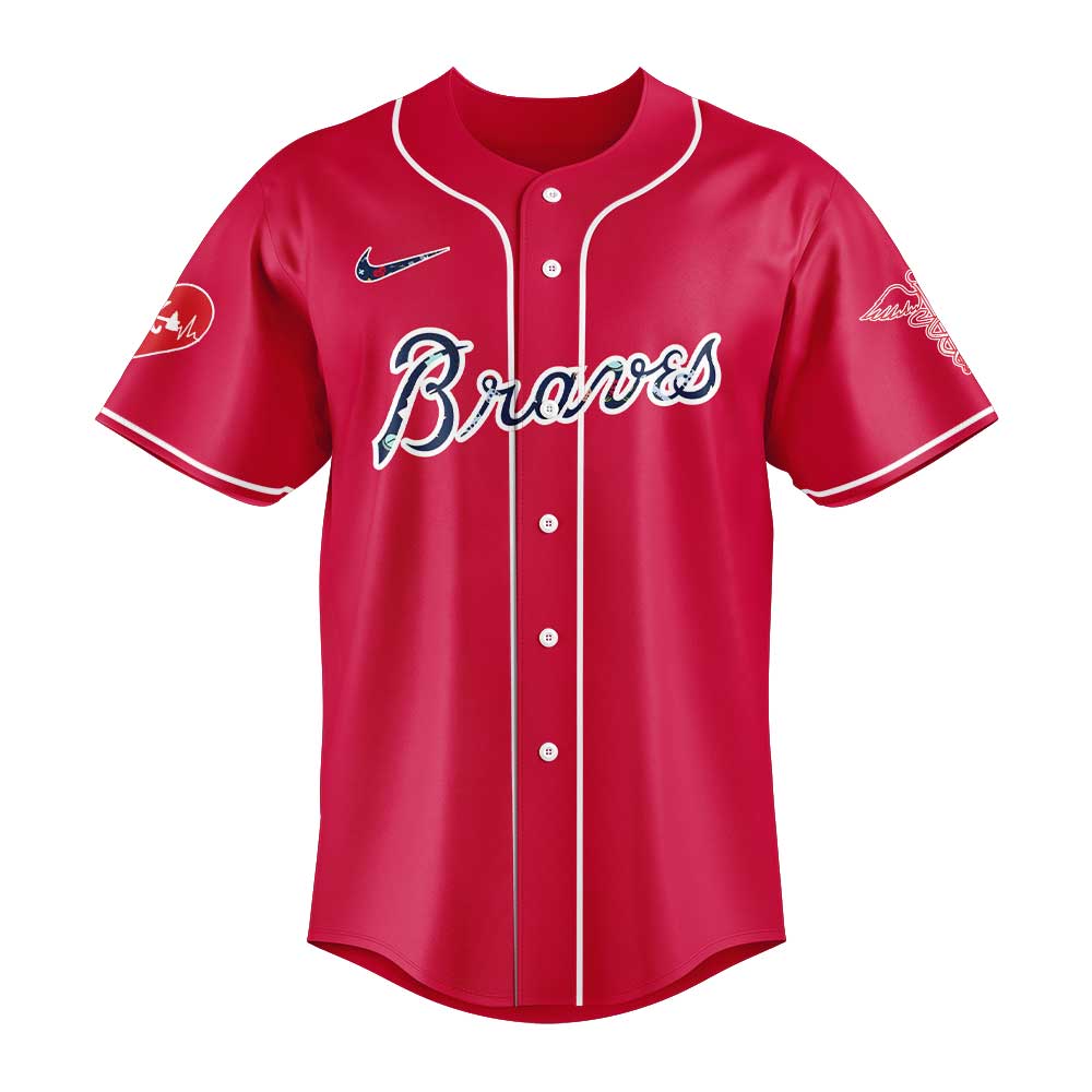 Atlanta Braves Nurses Appreciation Night Red Jersey