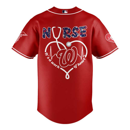 Washington Nationals Nurses Appreciation Night Red Jersey