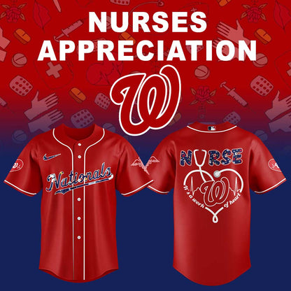 Washington Nationals Nurses Appreciation Night Red Jersey