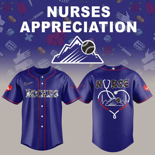 Colorado Rockies Nurses Appreciation Night Purple Jersey