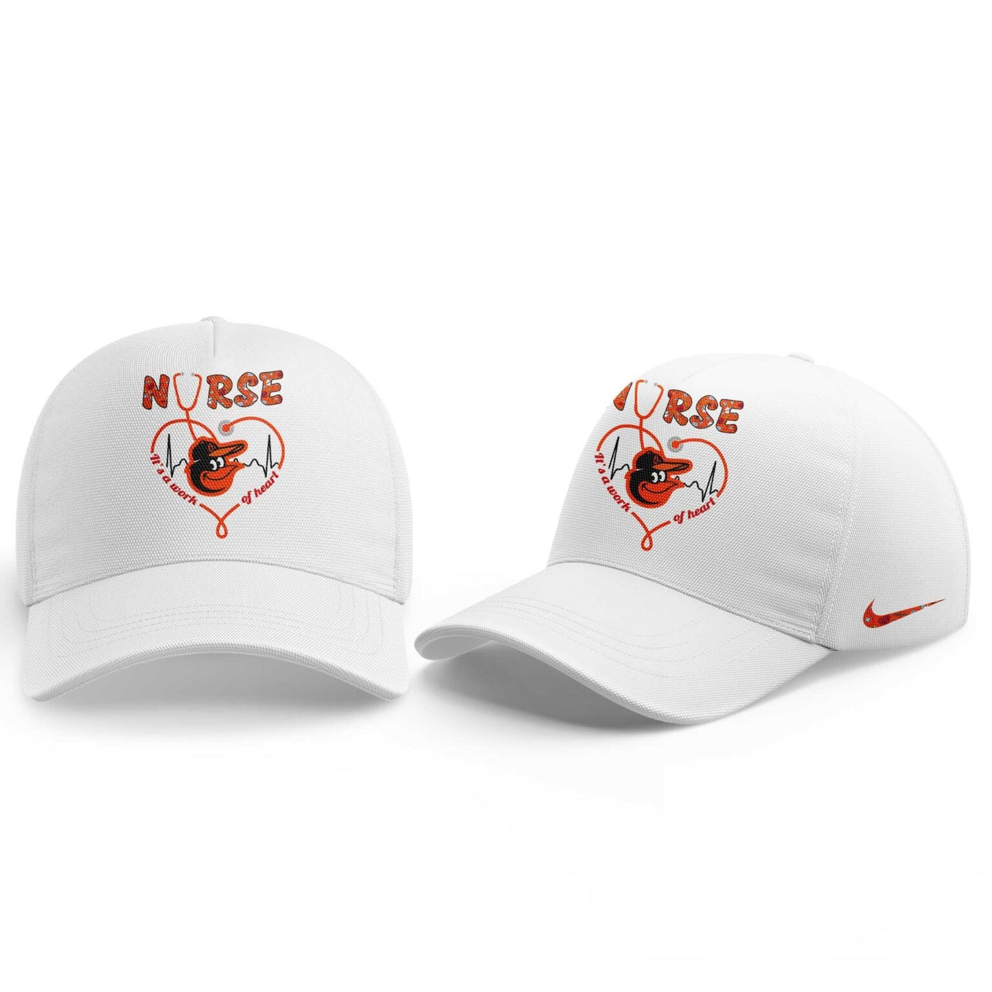 Baltimore Orioles Nurses Appreciation White Hoodie