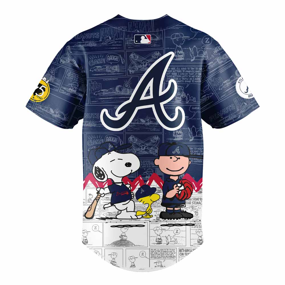 Atlanta Braves 75th Anniversary of Peanuts New Jersey