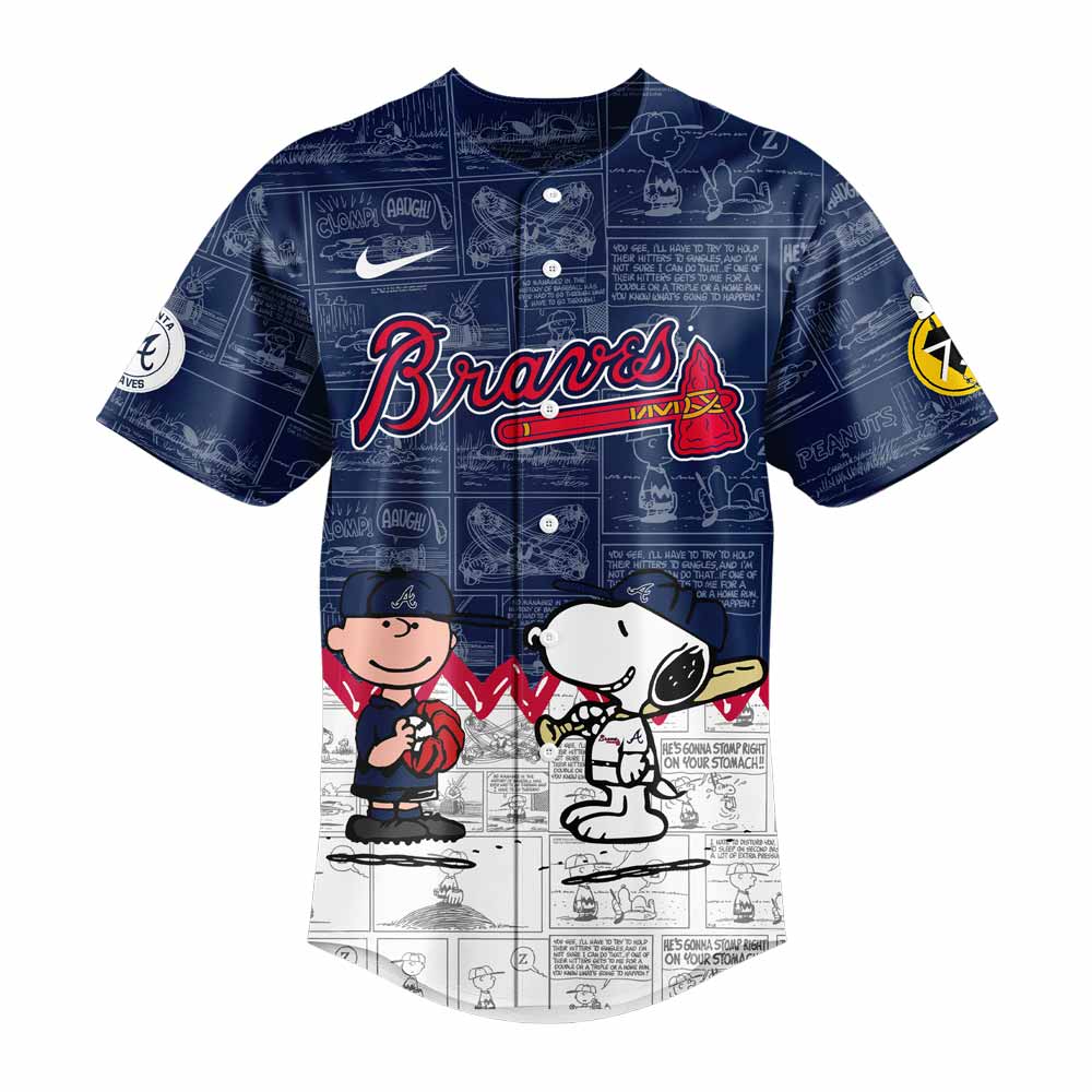 Atlanta Braves 75th Anniversary of Peanuts New Jersey