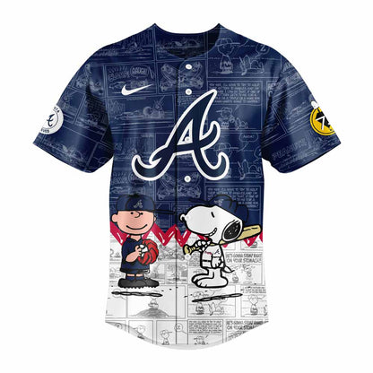 Atlanta Braves 75th Anniversary of Peanuts New Jersey