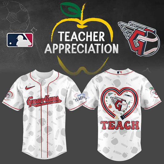 Cleveland Guardians Teacher Appreciation Red Jersey