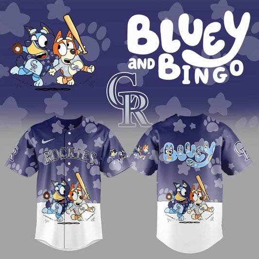 Colorado RockiesBluey and Bingo Jersey