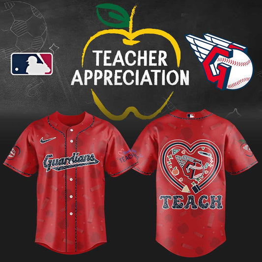 Cleveland Guardians Teacher Appreciation Red Jersey