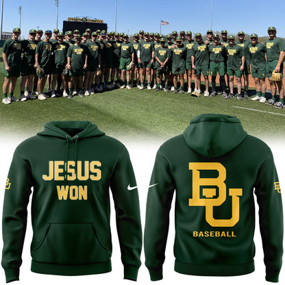 Baylor Baseball Jesus Won Hoodie