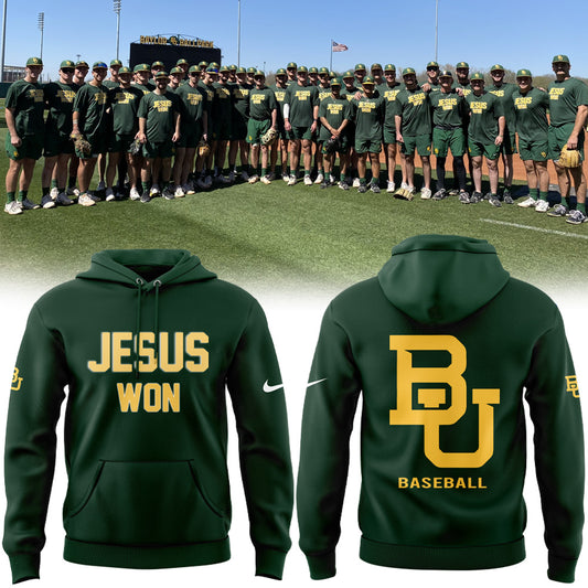 Baylor Baseball Jesus Won Hoodie