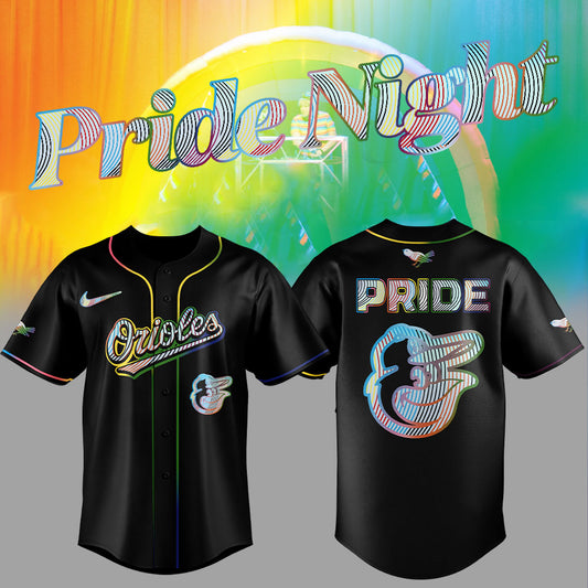 Baltimore Orioles LGBTQ Pride Night 2025 Jersey Flat Cap Set