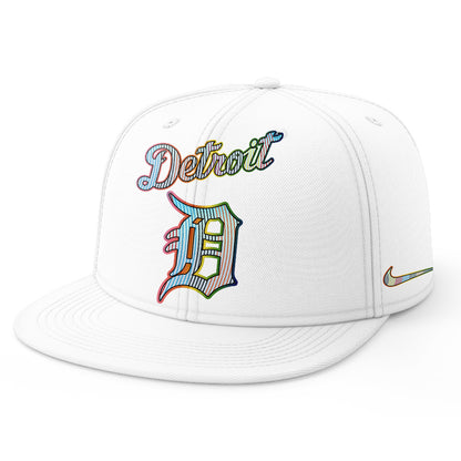 Detroit Tigers LGBTQ Pride Night 2025 Jersey Flat Cap Set