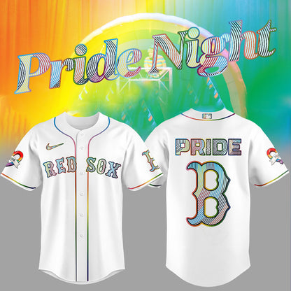 Boston Red Sox LGBTQ Pride Night 2025 Jersey Flat Cap Set