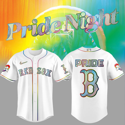 Boston Red Sox LGBTQ Pride Night 2025 Jersey Flat Cap Set