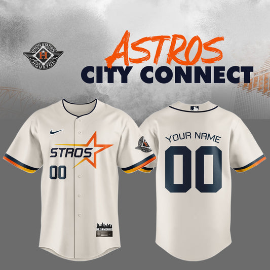 Houston Astros 2025 City Connect Special Edition Jersey Classic Cream
