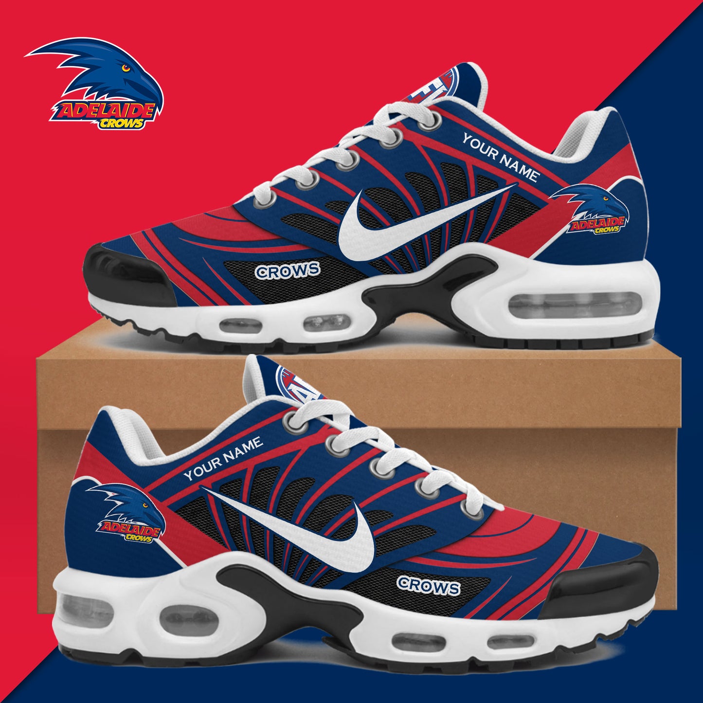Adelaide Crows Air Max Plus Sport Custom Sneakers