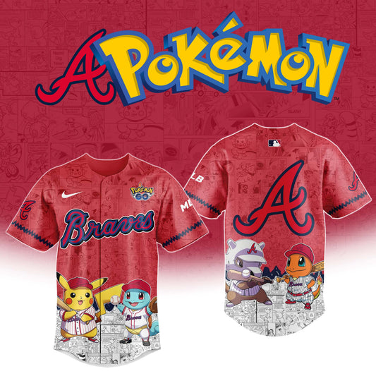 Atlanta Braves x Polemon GO Special Edition Jersey