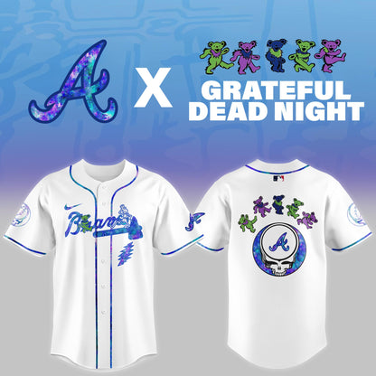 Atlanta Braves 2025 Grateful Dead Night Limited Jersey