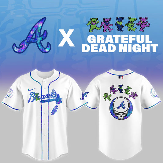 Atlanta Braves 2025 Grateful Dead Night Limited Jersey