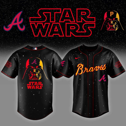 Atlanta Braves x Stars Wars Night Baseball Jersey Editions Limited