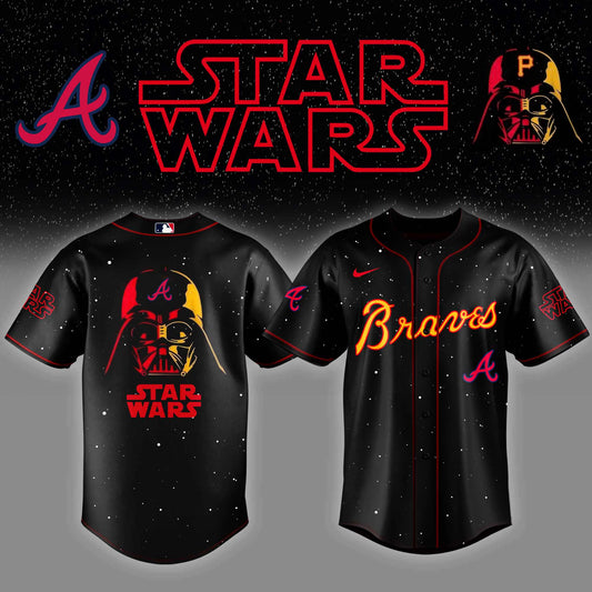 Atlanta Braves x Stars Wars Night Baseball Jersey Editions Limited