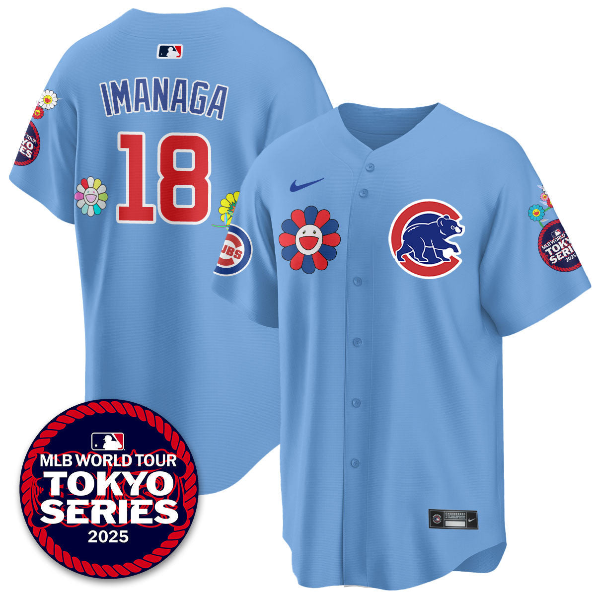 Chicago Cubs Tokyo Series 2025 Vapor Premier Limited Jersey - Stitched