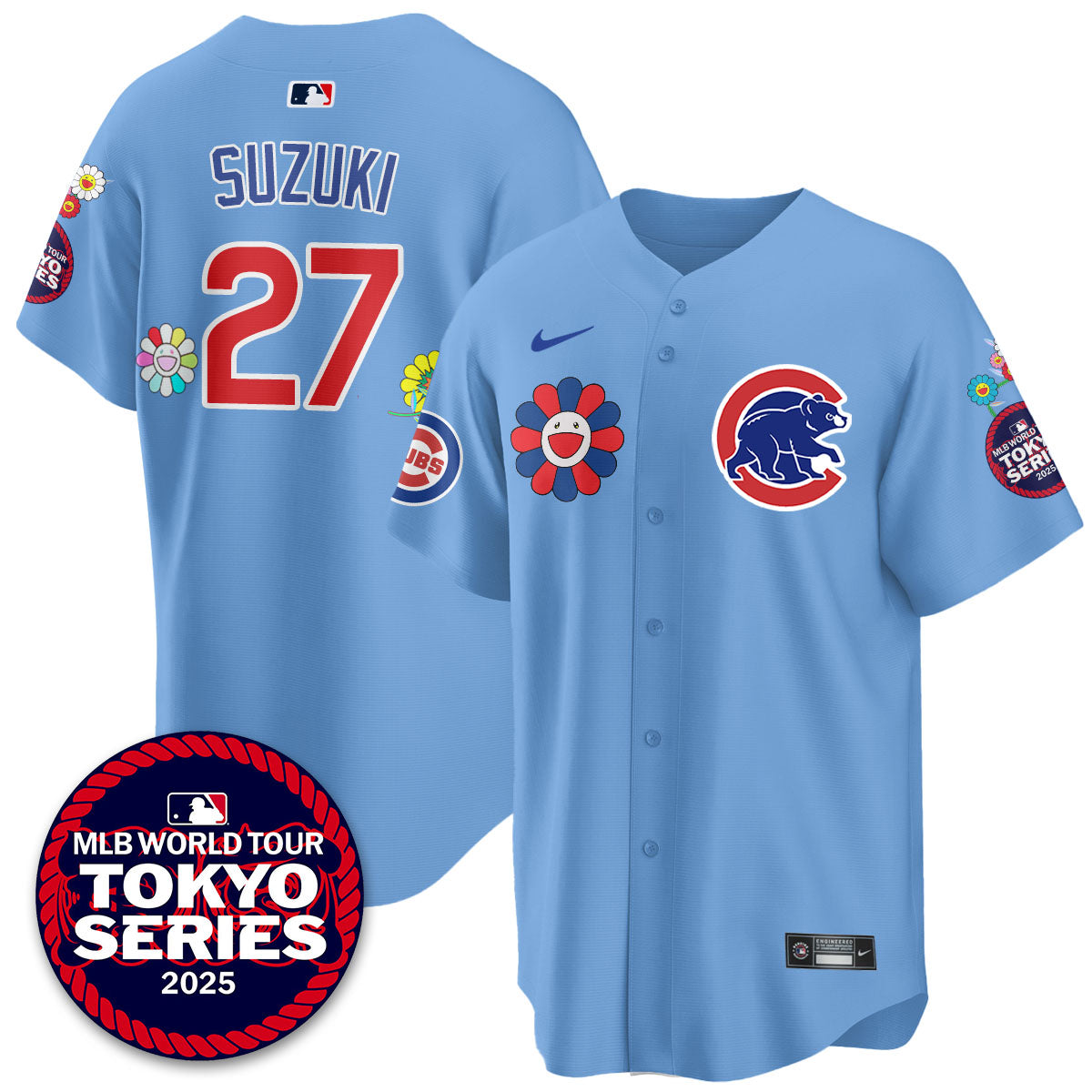 Chicago Cubs Tokyo Series 2025 Vapor Premier Limited Jersey - Stitched