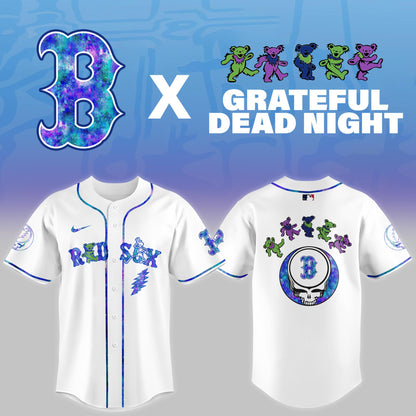 Boston Red Sox 2025 Grateful Dead Night Limited Jersey
