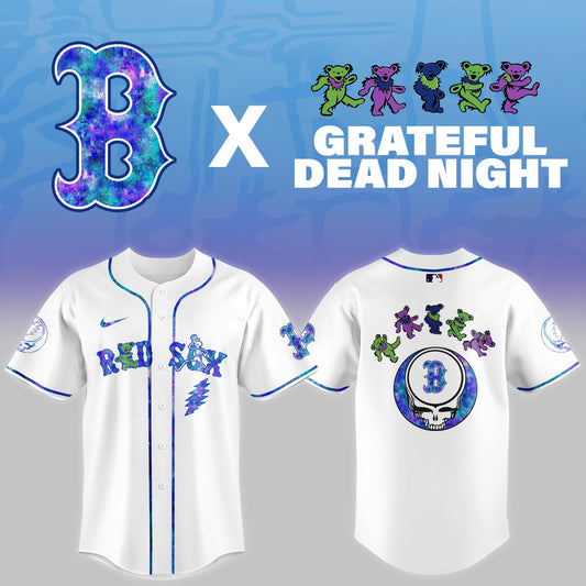 Boston Red Sox 2025 Grateful Dead Night Limited Jersey