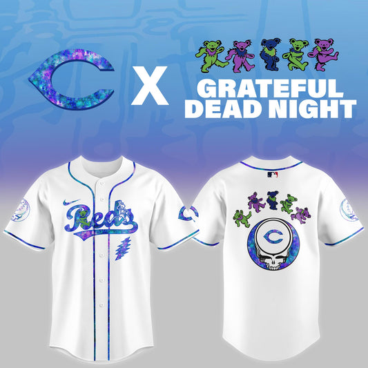 Cincinnati Reds 2025 Grateful Dead Night Limited Jersey