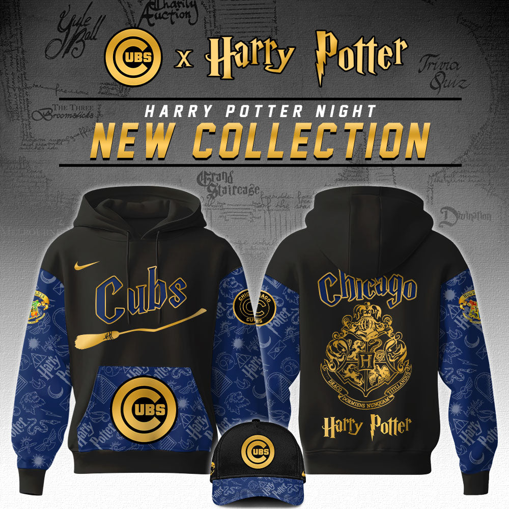 Chicago Cubs x Harry Potter Night Hoodie Editions Limited