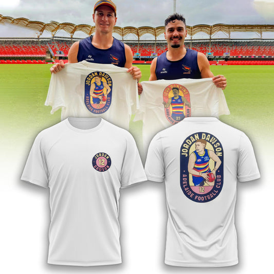 Adelaide Crows AFL x Jordan Dawson Signature Special Edition Tshirt 2025