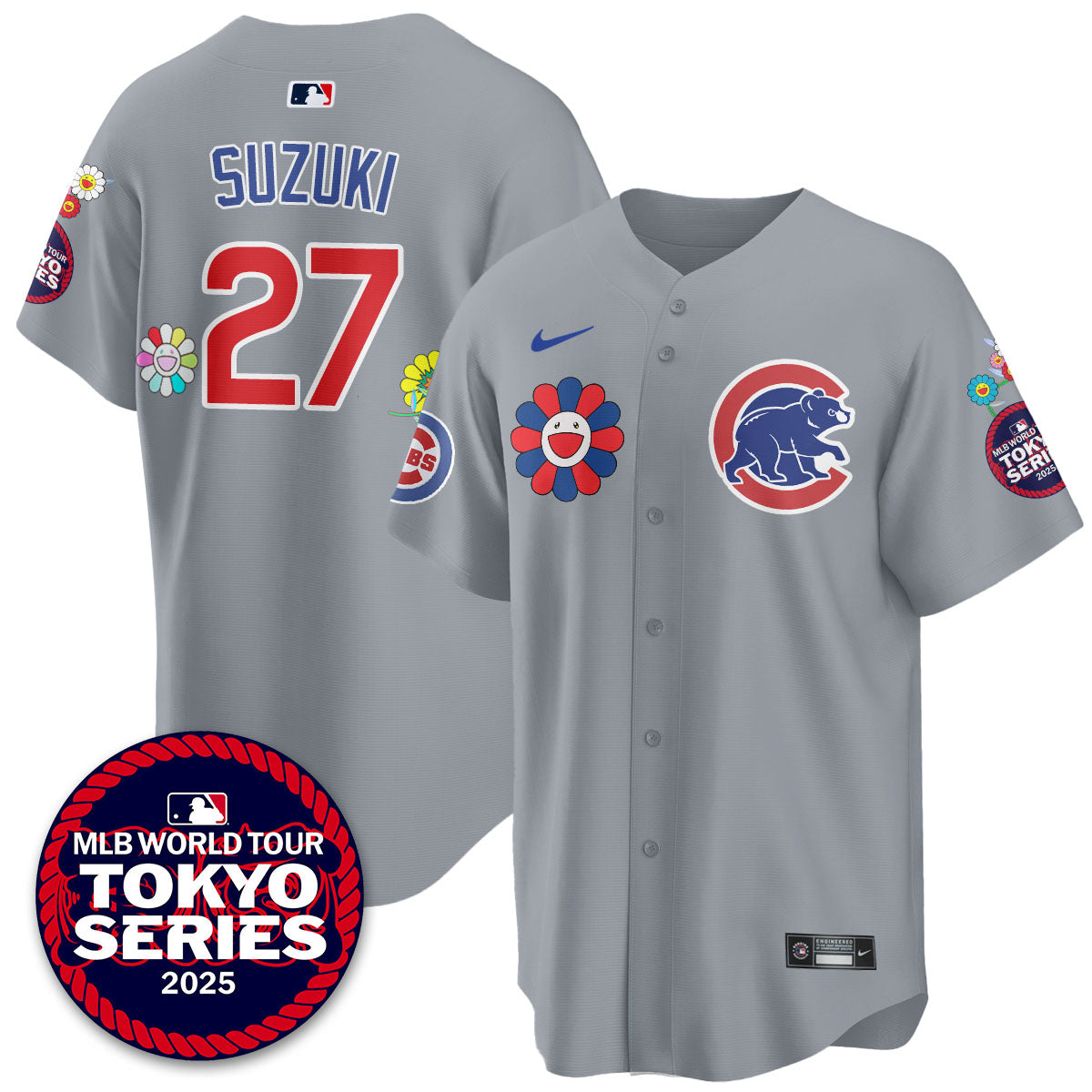 Chicago Cubs Tokyo Series 2025 Vapor Premier Limited Jersey - Stitched