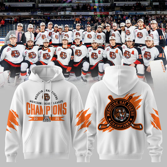 Medicine Hat Tigers – 2025 WHL Champions Hoodie