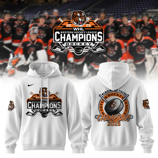 Medicine Hat Tigers – 2025 WHL Champions Hoodie