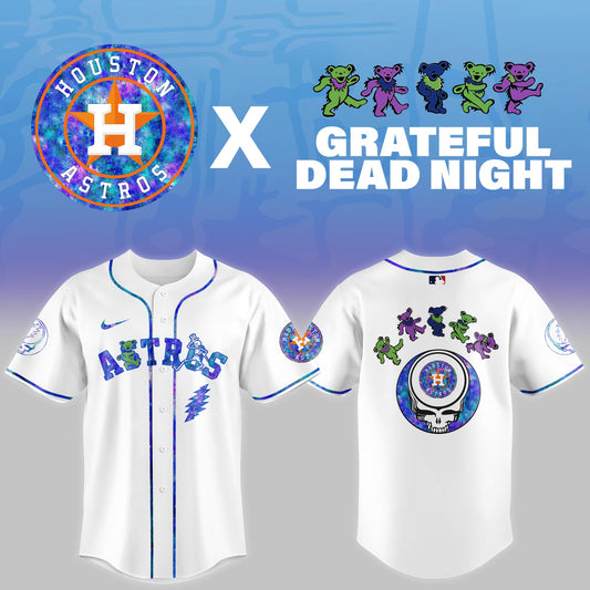 Houston Astros 2025 Grateful Dead Night Limited Jersey
