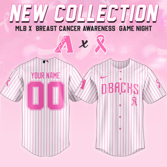 Arizona Diamondbacks x Breast Cancer Awareness Game Night Jersey Editons Limited