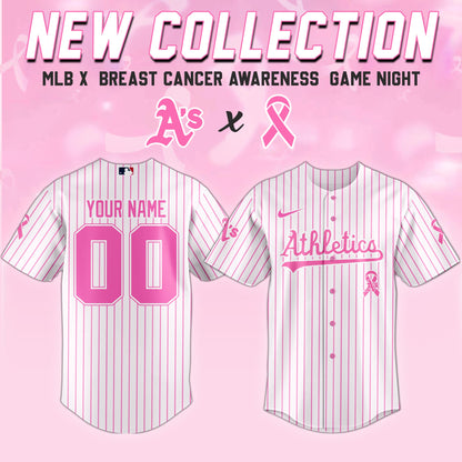 Athletics x Breast Cancer Awareness Game Night Jersey Editons Limited